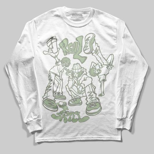 Jordan 4 WMNS “Seafoam” (2025) DopeSkill Long Sleeve T-Shirt Real Y2K Players Graphic Streetwear - White