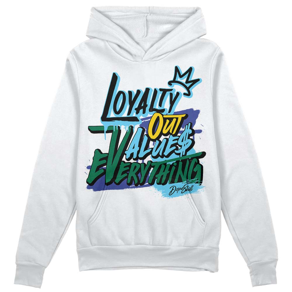 Jordan 1 Mid GS 'Six Championships DopeSkill Hoodie Sweatshirt LOVE Graphic Streetwear - White