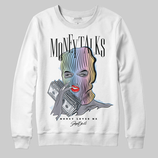 Jordan 5 “Year of the Snake” DopeSkill Sweatshirt Money Talks Graphic Streetwear - White