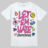 Pink Sneakers DopeSkill T-Shirt Let 'em Hate Graphic Streetwear - White
