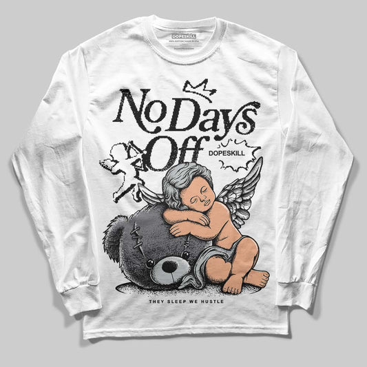 Jordan 4 “Fear” DopeSkill Long Sleeve T-Shirt New No Days Off Graphic Streetwear - White