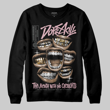 Air Max 95 OG “Pink Foam” DopeSkill Sweatshirt The Mouth With No Droughts Graphic Streetwear - Black