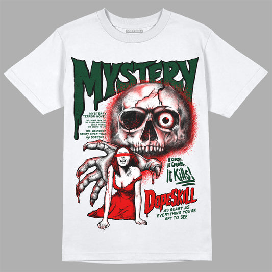 Jordan 2 "White/Fire Red" DopeSkill T-Shirt Mystery Ghostly Grasp Graphic Streetwear - White