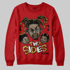 Red Sneakers DopeSkill Sweatshirt Two Sides Graphic Streetwear - Red