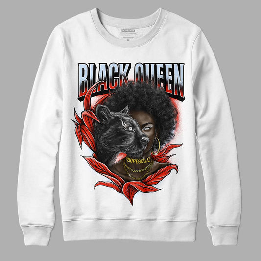 Jordan 6 Retro Toro Bravo DopeSkill Sweatshirt New Black Queen Graphic Streetwear - White