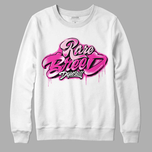 Pink Sneakers DopeSkill Sweatshirt Rare Breed Type Graphic Streetwear - White