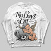 Jordan 5 Retro Reverse Metallic DopeSkill Long Sleeve T-Shirt New No Days Off Graphic Streetwear - White