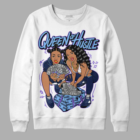 Jordan 5 SE “Georgetown” DopeSkill Sweatshirt Queen Of Hustle Graphic Streetwear