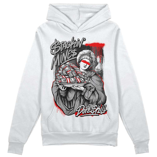 Jordan 1 Low OG “Shadow” DopeSkill Hoodie Sweatshirt Stackin Mines Graphic Streetwear - White