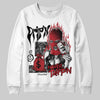 Jordan 14 Retro ‘Black Toe’ DopeSkill Sweatshirt Drip'n Never Tripp'n Graphic Streetwear - White