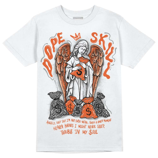 Jordan 3 Georgia Peach DopeSkill T-Shirt Angels Graphic Streetwear - White