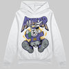 Jordan 4 Retro Lakers DopeSkill Hoodie Sweatshirt At The Top Graphic Streetwear - White