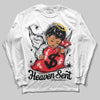 Jordan 4 “Fear” DopeSkill Long Sleeve T-Shirt Heaven Sent Graphic Streetwear - White