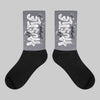 Leather Curb Sneakers White Anthracite DopeSkill Sublimated Socks Hustle Graphic