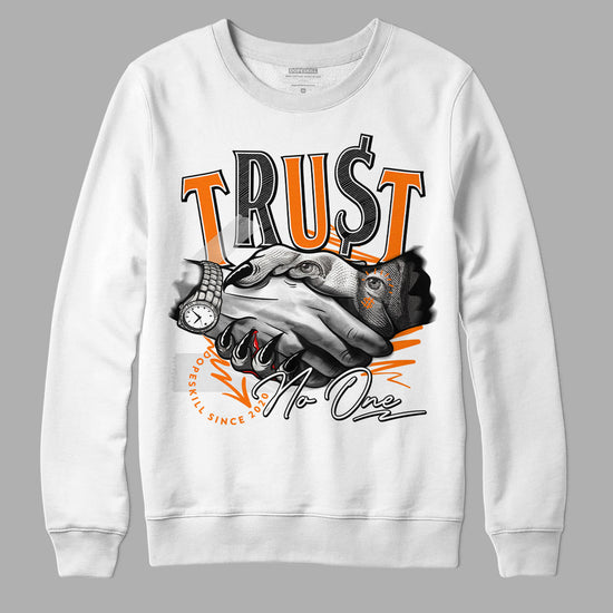 Dunk Low 'Magma Orange DopeSkill Sweatshirt Trust No One Graphic Streetwear - White