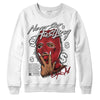 Jordan 12 “Red Taxi” DopeSkill Sweatshirt Never Stop Hustling Graphic Streetwear - White