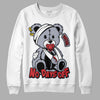 Jordan 4 “Bred Reimagined” DopeSkill Sweatshirt Hurt Bear Graphic Streetwear - White 