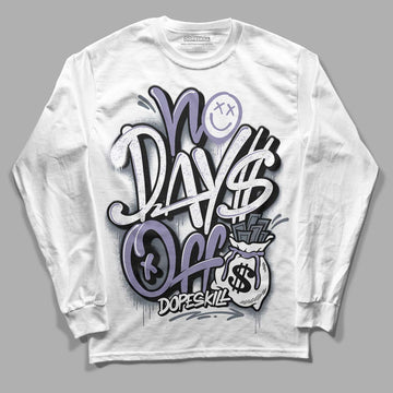 Jordan 5 Retro Low Indigo Haze DopeSkill Long Sleeve T-Shirt No Days Off Graphic Streetwear - White