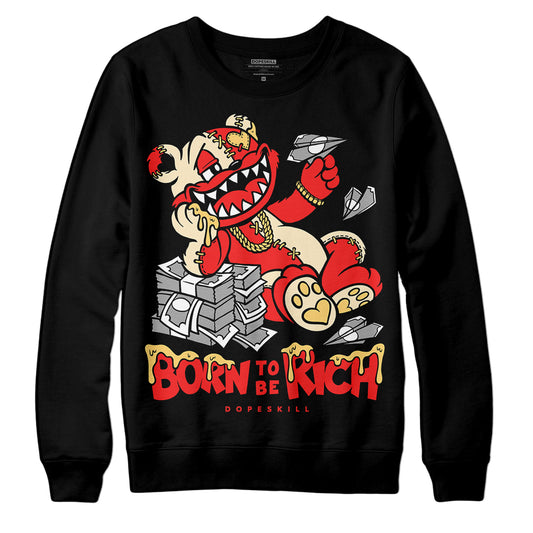 Jordan 5 "Dunk On Mars" DopeSkill Sweatshirt Born To Be Rich Graphic Streetwear - black