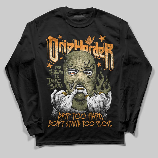 Olive Sneakers DopeSkill Long Sleeve T-Shirt Drip Harder Graphic Streetwear - black