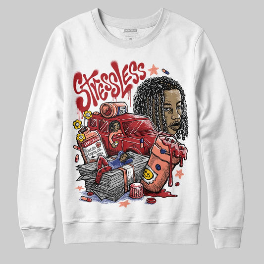 Jordan 1 High OG Rare Air “Cinnabar” DopeSkill Sweatshirt Stressless Graphic Streetwear - White