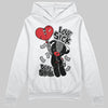 Jordan 3 OG “Black Cement” DopeSkill Hoodie Sweatshirt Love Sick Graphic Streetwear - White