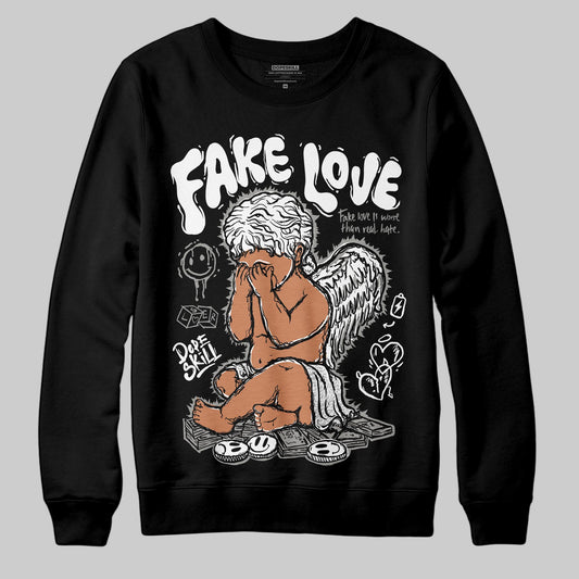 Jordan 3 Retro Pure Money DopeSkill Sweatshirt False Love Graphic Streetwear - Black