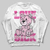 Dunk Low GS 'Triple Pink' DopeSkill Long Sleeve T-Shirt Love Sick Graphic Streetwear - White 
