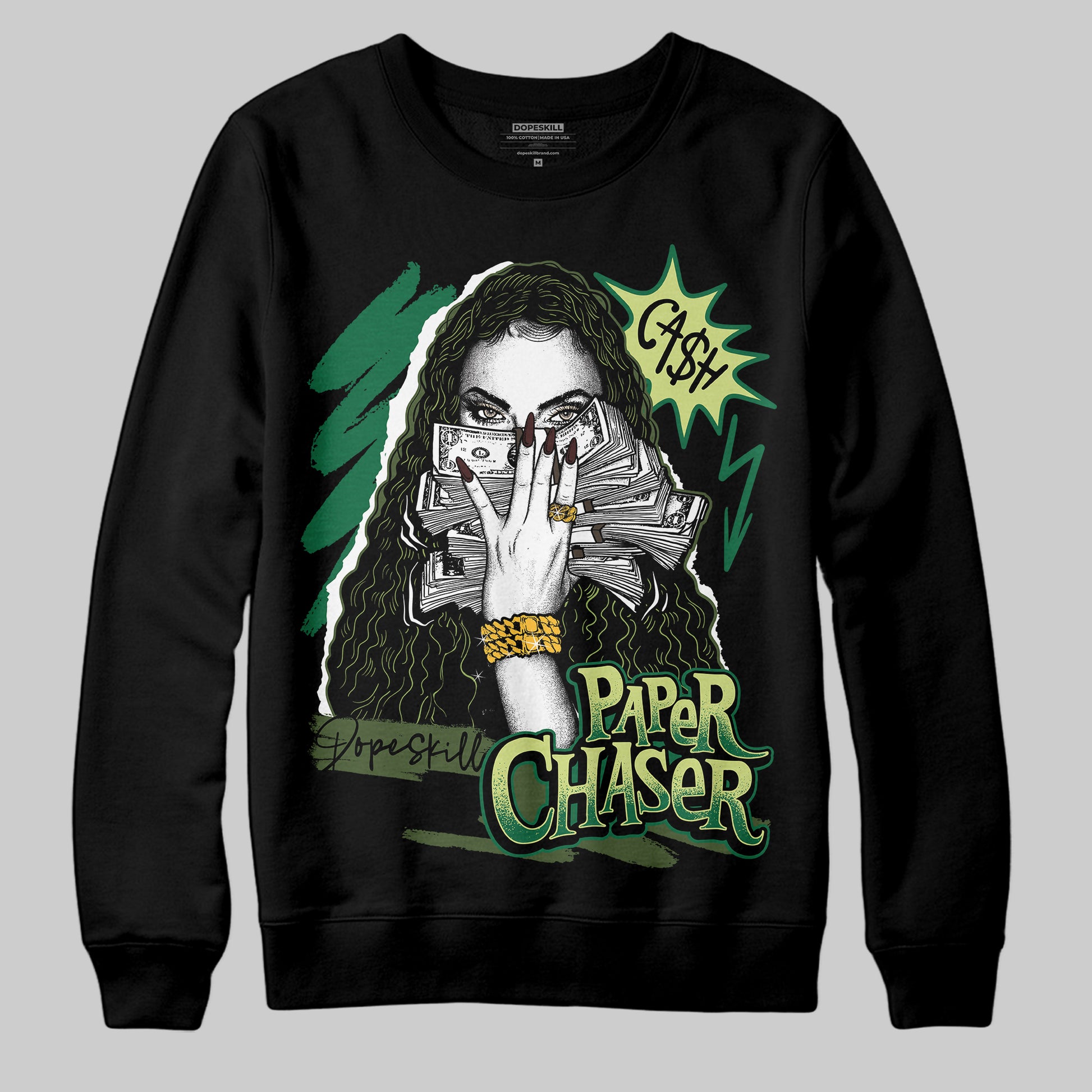 Foamposite Pro 'Pine Green' DopeSkill Sweatshirt NPC Graphic Streetwear - Black