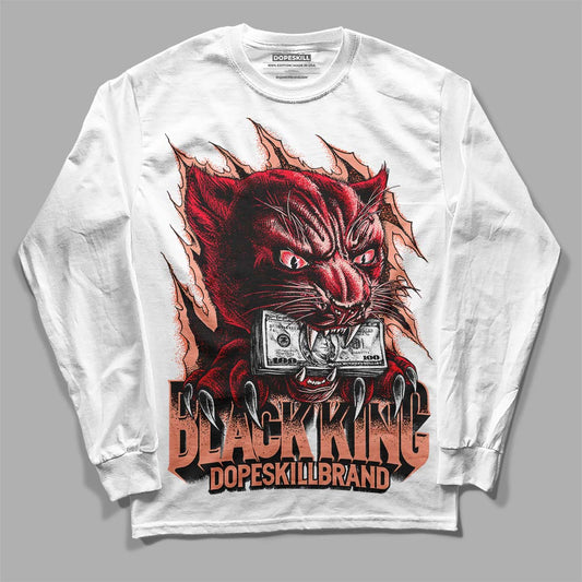 DJ Khaled x Jordan 5 Retro ‘Crimson Bliss’ DopeSkill Long Sleeve T-Shirt Black King Graphic Streetwear - White