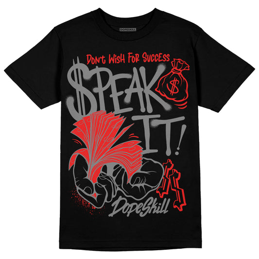Grey Sneakers DopeSkill T-Shirt Speak It Graphic Streetwear - Black