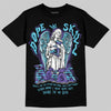 Jordan 8 Retro 'Aqua' 2025 DopeSkill T-Shirt Angels Graphic Streetwear - Black