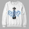 Jordan 5 Retro University Blue DopeSkill Sweatshirt Queen Chess Graphic Streetwear - White