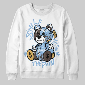 Adidas Handball Spezial ‘Light Blue’ DopeSkill Sweatshirt Smile Through The Pain Graphic Streetwear - White