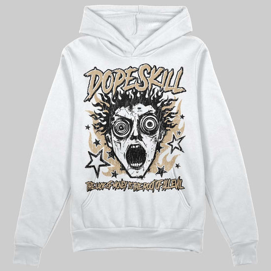 TAN Sneakers DopeSkill Hoodie Sweatshirt Root of Evil Graphic Streetwear - White