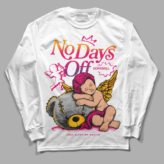 Jordan 3 Retro SP J Balvin Medellín Sunset DopeSkill Long Sleeve T-Shirt New No Days Off Graphic Streetwear - White