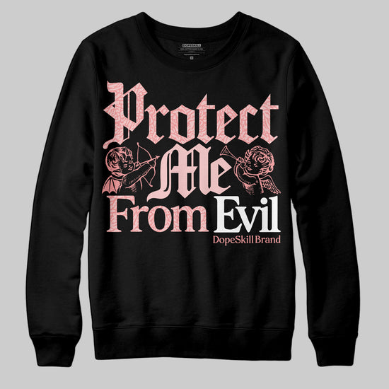 Jordan 3 Retro Valentine's Day Treat Yourself (2025) DopeSkill Sweatshirt Protect Me From Evil Graphic Streetwear - Black