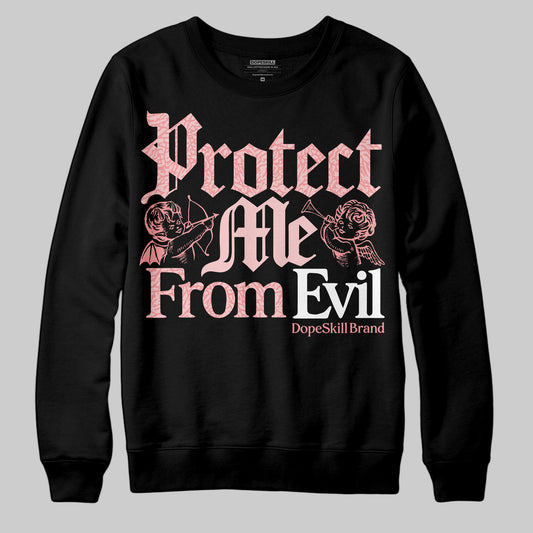 Jordan 3 Retro Valentine's Day Treat Yourself (2025) DopeSkill Sweatshirt Protect Me From Evil Graphic Streetwear - Black