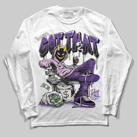PURPLE Sneakers DopeSkill Long Sleeve T-Shirt Got That Graphic Streetwear - White
