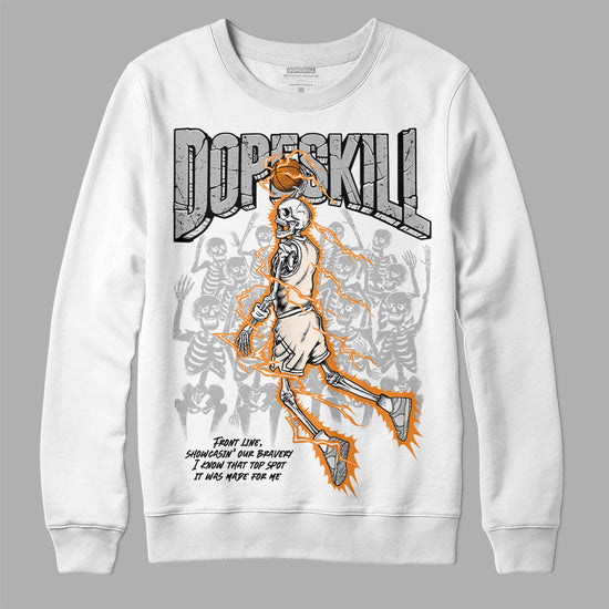 Dunk Low Cool Grey DopeSkill Sweatshirt Thunder Dunk Graphic Streetwear - White 