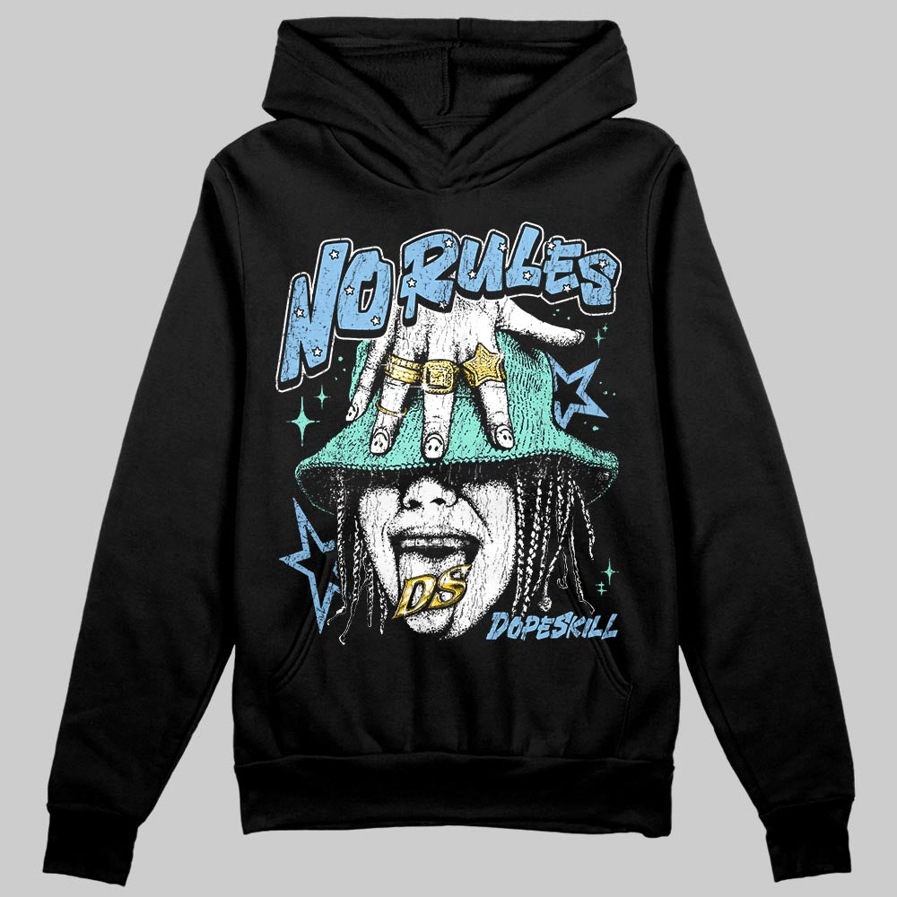 University Blue Sneakers DopeSkill Hoodie No Rules Graphic Streetwear - black
