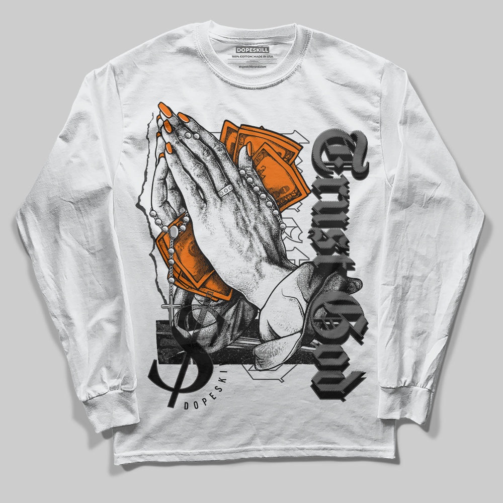 Jordan 3 Retro 'Fear Pack' DopeSkill Long Sleeve T-Shirt Trust God Graphic Streetwear - White 