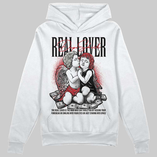 Jordan 4 “Flight Club” DopeSkill Hoodie Sweatshirt Real Lover Graphic Streetwear - White