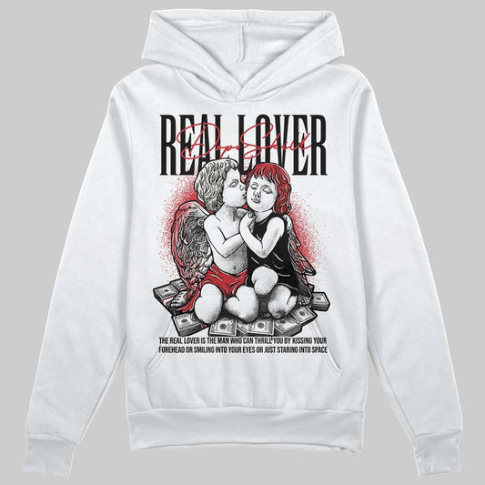 Jordan 4 “Flight Club” DopeSkill Hoodie Sweatshirt Real Lover Graphic Streetwear - White