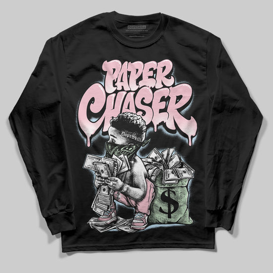 Jordan 4 Retro Valentine's Day (2026) (GS) DopeSkill Long Sleeve T-Shirt Paper Chaser Boy Graphic Streetwear - Black
