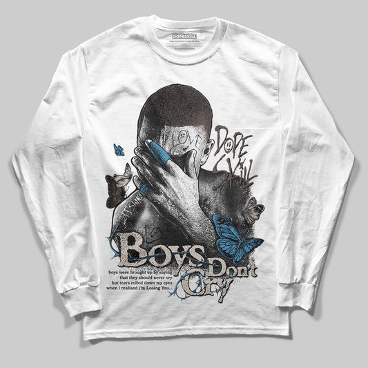 Adidas Samba OG White Black Clear Granite DopeSkill Long Sleeve T-Shirt Boys Don't Cry Graphic Streetwear - White