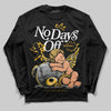 Jordan 12 "Phantom" DopeSkill Long Sleeve T-Shirt New No Days Off Graphic Streetwear - Black