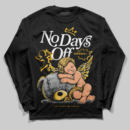 Jordan 12 "Phantom" DopeSkill Long Sleeve T-Shirt New No Days Off Graphic Streetwear - Black