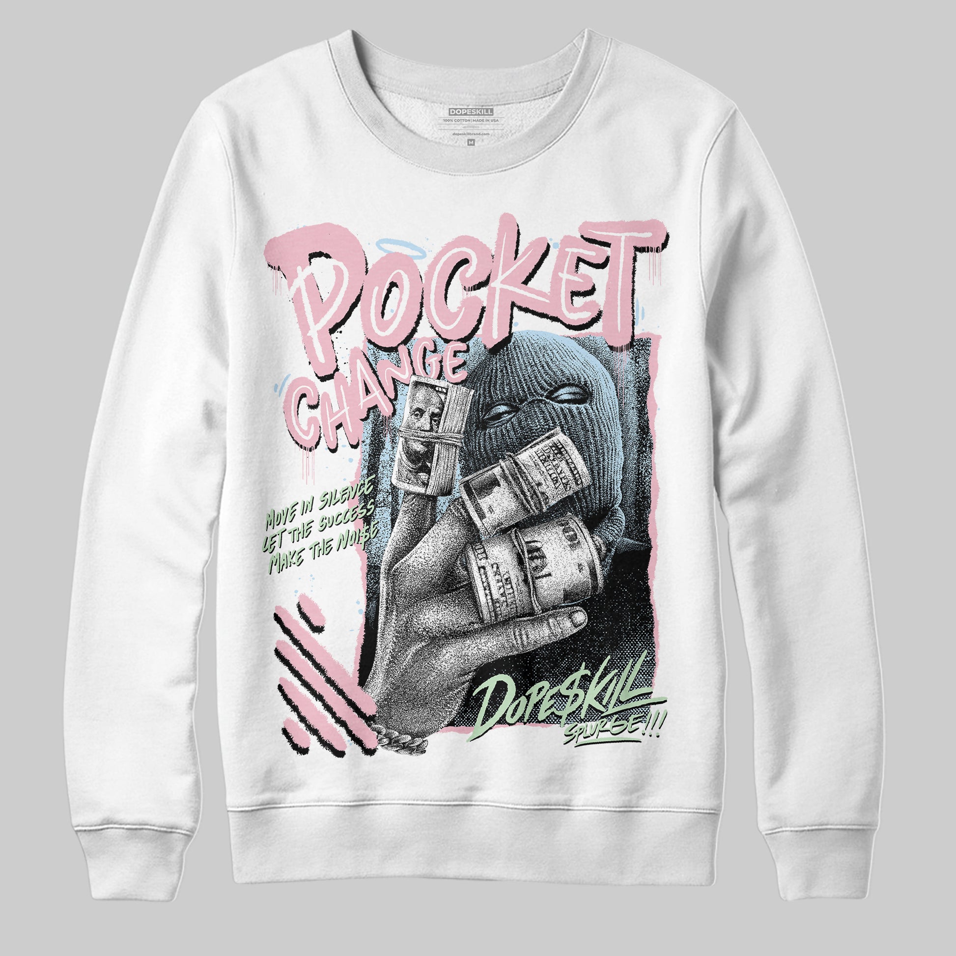 Jordan 4 Retro Valentine's Day (2026) (GS) DopeSkill Sweatshirt Pocket Change Graphic Streetwear - White