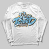 Jordan 4 Denim “Worn Blue” DopeSkill Long Sleeve T-Shirt Rare Breed Type Graphic Streetwear - White